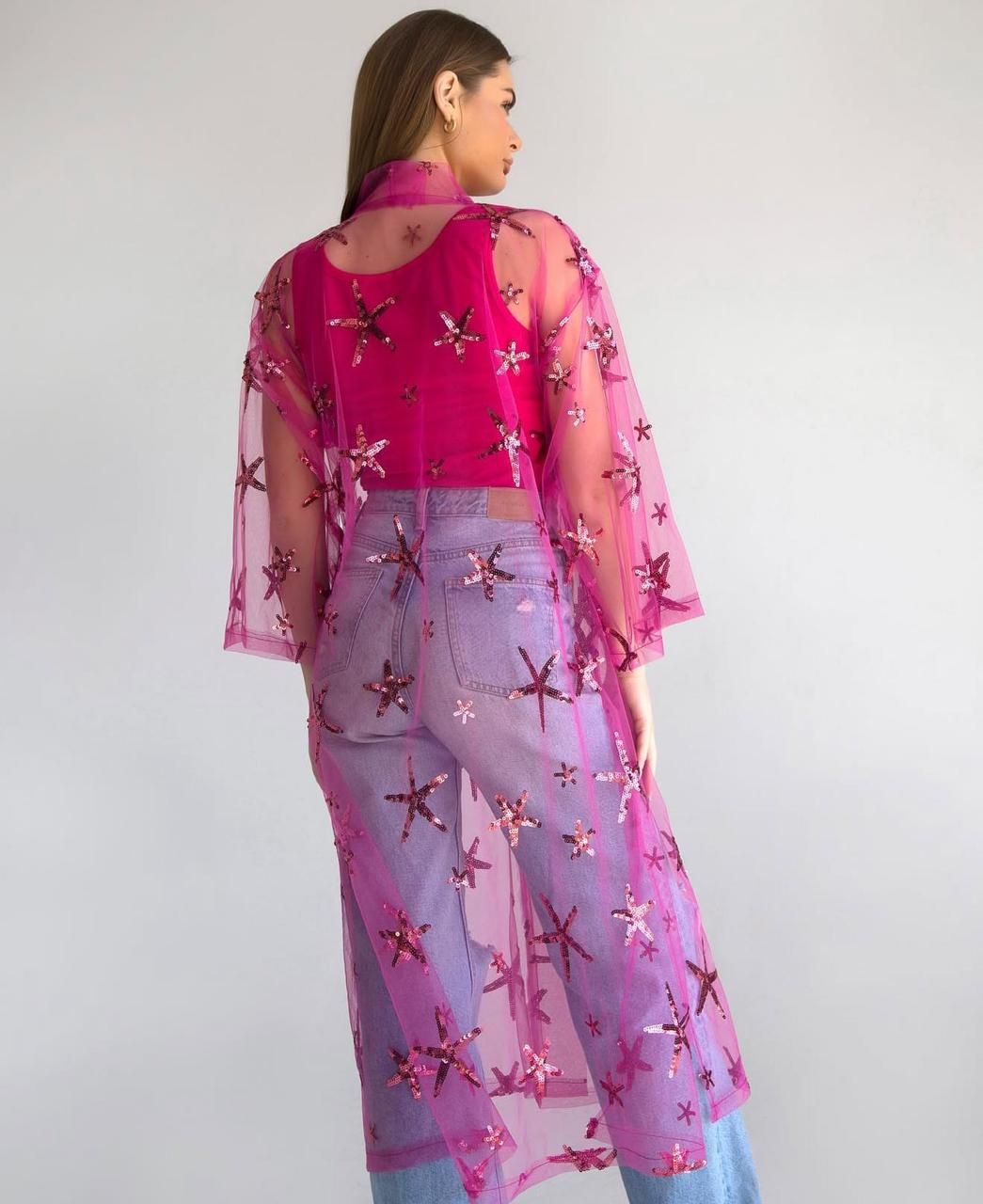 Pink Stars kimono