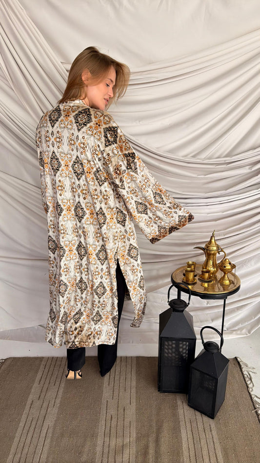 Beige Arabian Kimono