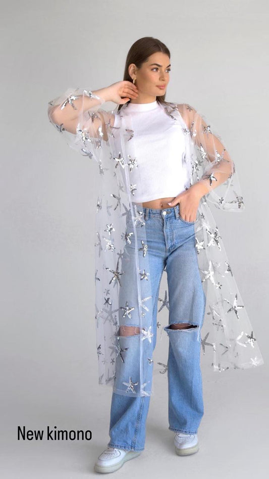 Silver Stars kimono